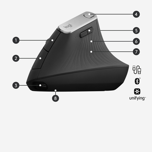 LOGITECH RATON MX VERTICAL WIRELESS INALAMBRICO
