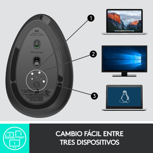 LOGITECH RATON MX VERTICAL WIRELESS INALAMBRICO