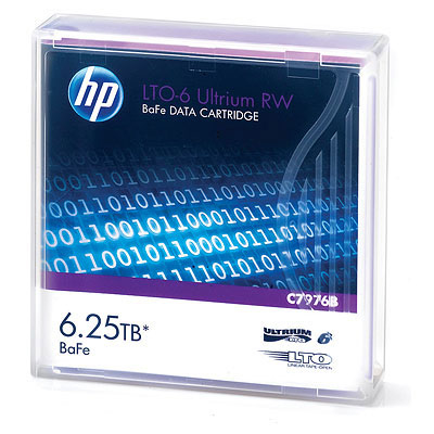 HPE LTO-6 Ultrium 6.25TB BaFe RW Data Cartridge (C7976B)
