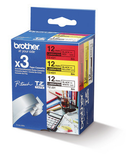 BROTHER Pack de 3 Cintas de Etiquetado de 12mm