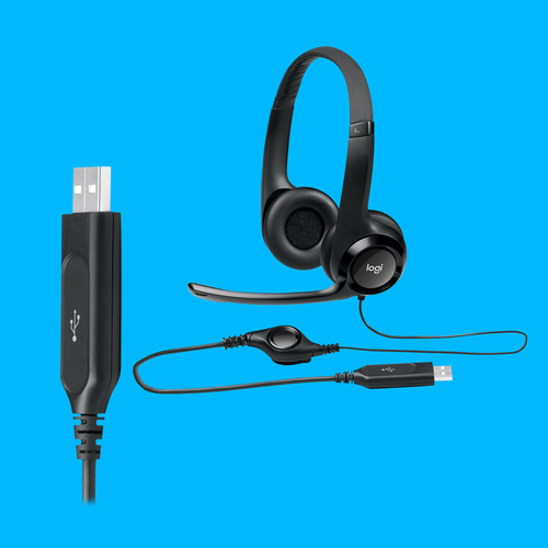 LOGITECH AURICULARES CON MICROFONO HEADSET H390 USB - 981-000406