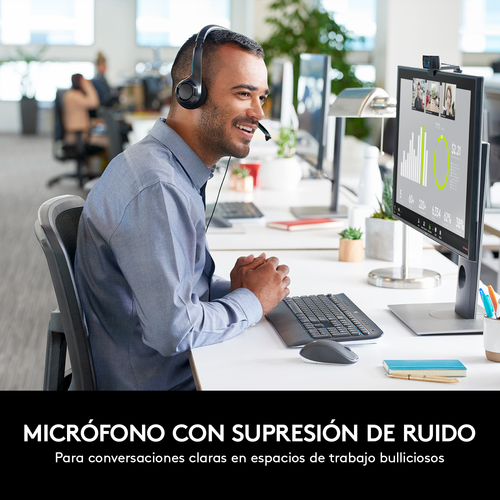 LOGITECH AURICULARES CON MICROFONO HEADSET H390 USB - 981-000406