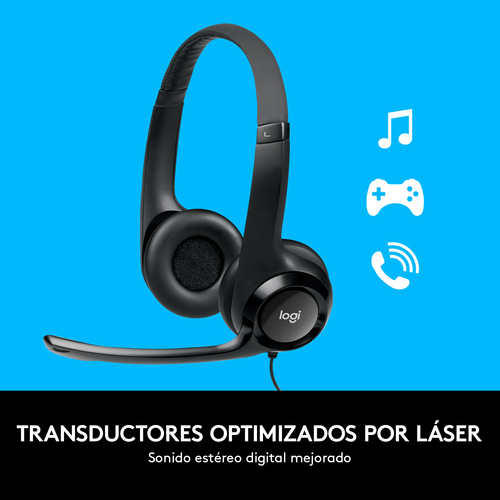 LOGITECH AURICULARES CON MICROFONO HEADSET H390 USB - 981-000406