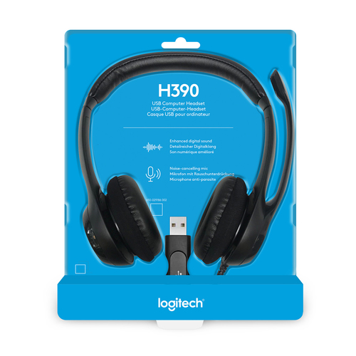 LOGITECH AURICULARES CON MICROFONO HEADSET H390 USB - 981-000406