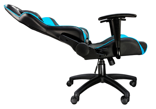 Talius silla Gecko V2 gaming negra/azul, brazos fijos, butterfly, base nylon, ruedas nylon, gas clas