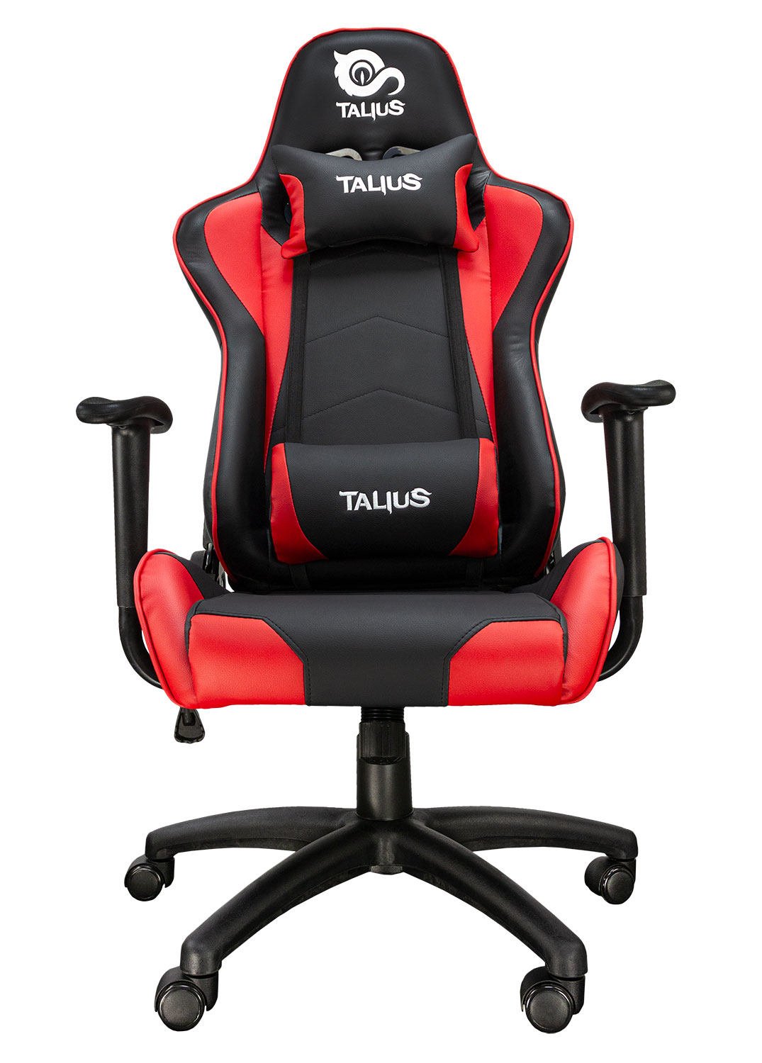 Talius silla Gecko V2 gaming negra/roja, brazos fijos, butterfly, base nylon, ruedas nylon, gas clas