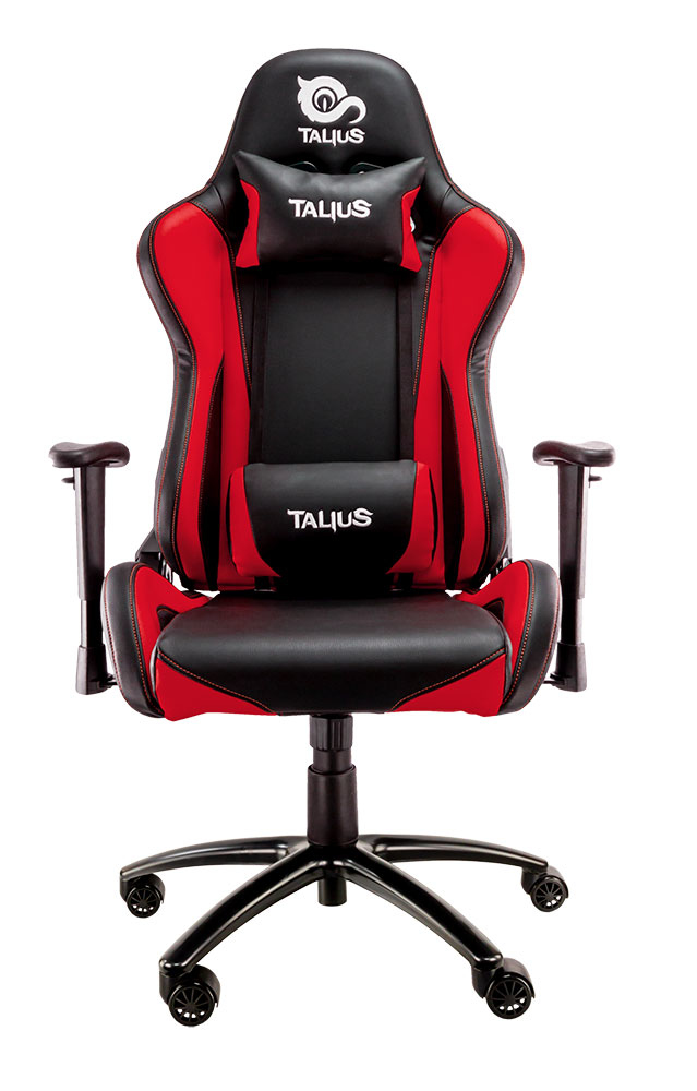 Talius silla Lizard V2 gaming black/red, 2D, butterfly, base metal, ruedas 60mm nylon, gas clase 4