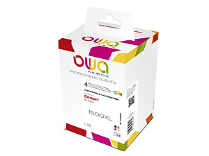 ARMOR Owa BIJ INKJET REMAN PACK 4 REMAN.FOR CAN. PGI-1500XL BCMY Black Cyan Magenta Yellow Box