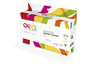 ARMOR Owa BIJ INKJET REMAN PACK 4 REMAN.FOR HP 970XL BK+971XL CMY Black Cyan Magenta Yellow Box