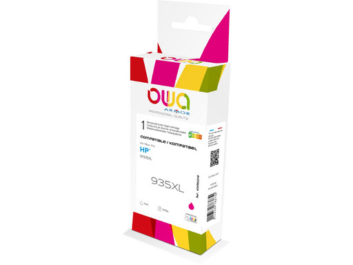 ARMOR Owa BIJ INKJET REMAN REMAN. FOR HP 935XL M with ink level management magenta Box