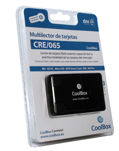 COOLBOX LECTOR DE TARJETAS EXTERNO CRE-065
DNIE + CABLE