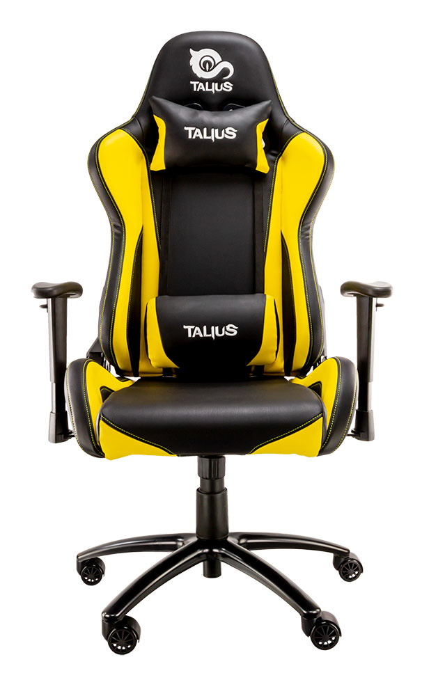 Talius silla Lizard V2 gaming black/yellow 2D, butterfly, base metal, ruedas 60mm nylon, gas clase 4