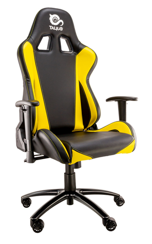 Talius silla Lizard V2 gaming black/yellow 2D, butterfly, base metal, ruedas 60mm nylon, gas clase 4