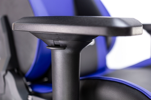 Talius silla Caiman V2 gaming black/blue reposapies, 4D, Frog, base metal, ruedas 75mm silicona, gas