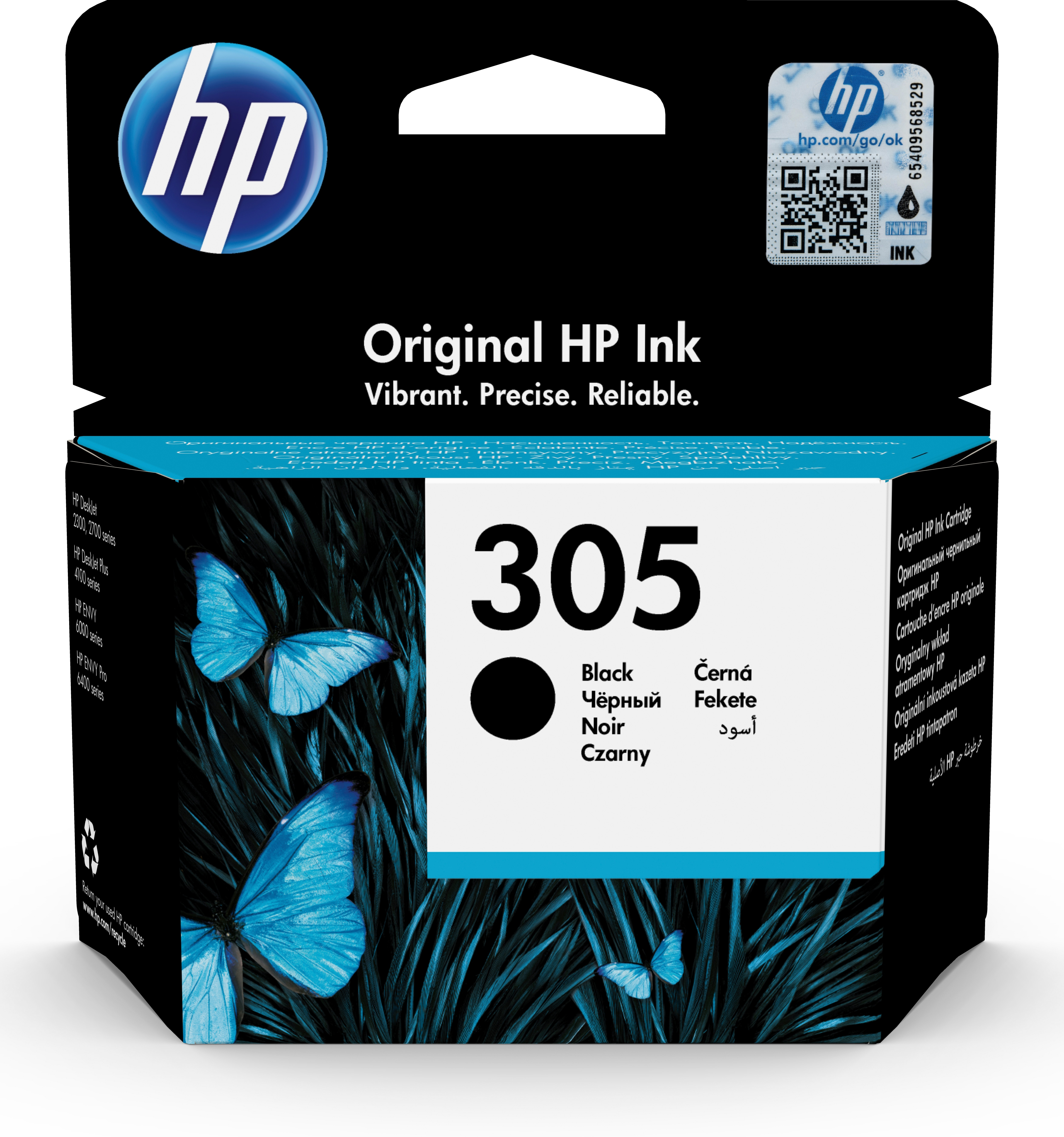 HP DeskJet 1210,1212, Deskjet Plus 4100  Cartucho negro nº305