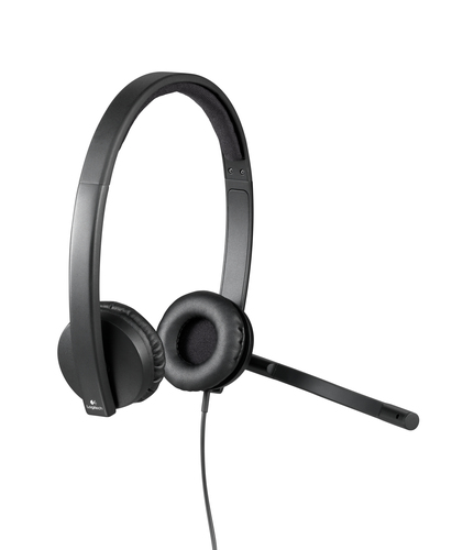 LOGITECH AURICULARES H570E CON MICROFONO STEREO DIADEMA USB - 981-000575