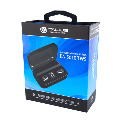 Talius intrauricular EA-5010 TWS BT 5.0 3/4h Black