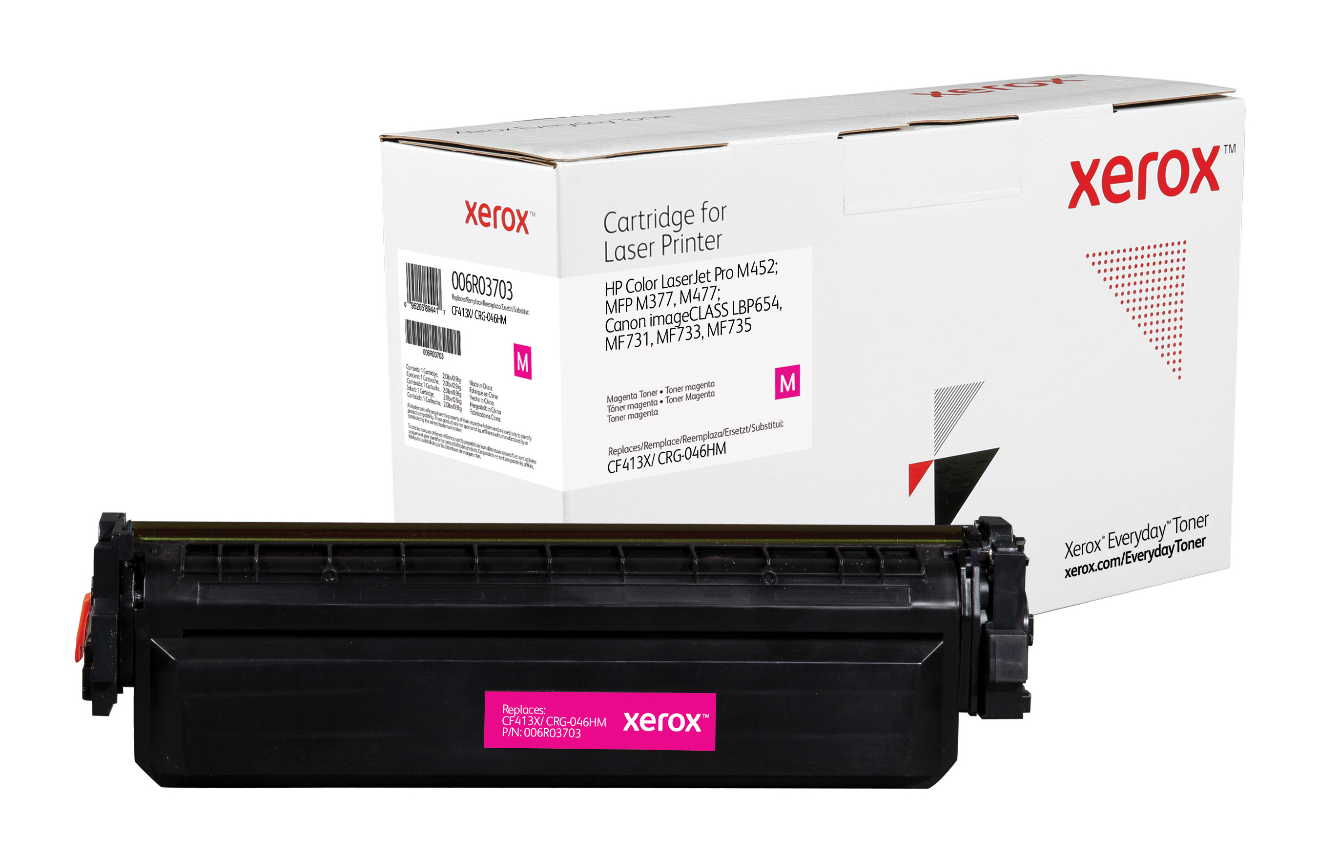 XEROX Everyday Toner para HP 410X Color LaserJet Pro M452. MFP M377(CF413X CRG046HM) Magenta