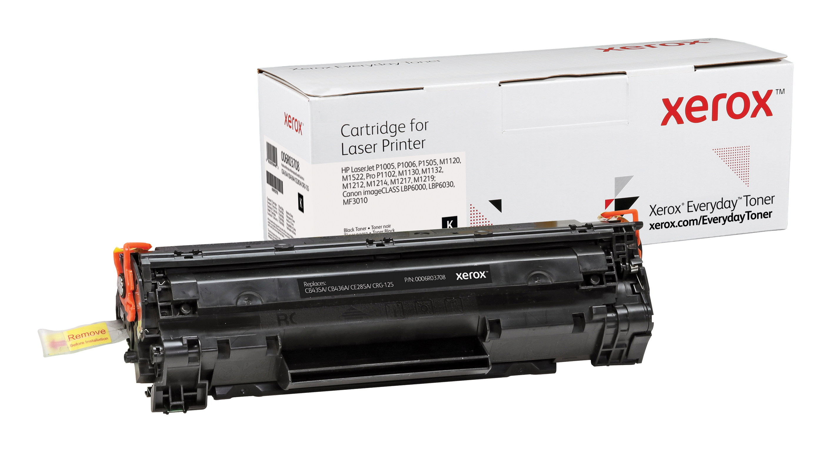 XEROX Everyday Toner para HP 35A36A85A LaserJet P1005(CB435A CB436A CE285A CRG125) Negro
