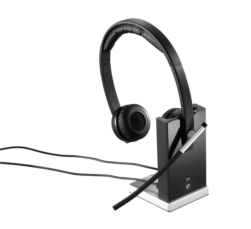 LOGITECH Auriculares con microfono Headset H820E inalambrico estereo