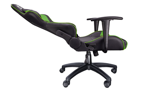 Talius silla Gecko V2 gaming negra/verde, brazos fijos, butterfly, base nylon, ruedas nylon