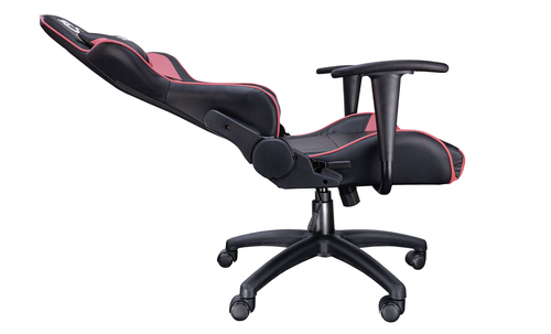 Talius silla Gecko V2 gaming negra/rosa, brazos fijos, butterfly, base nylon, ruedas nylon