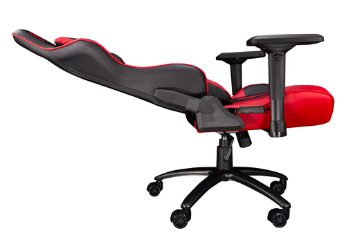 Talius Silla Viper gaming negra/roja, 4D, butterfly, base metal, ruedas 60mm nylon, gas clase 4,