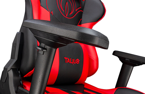 Talius Silla Viper gaming negra/roja, 4D, butterfly, base metal, ruedas 60mm nylon, gas clase 4,