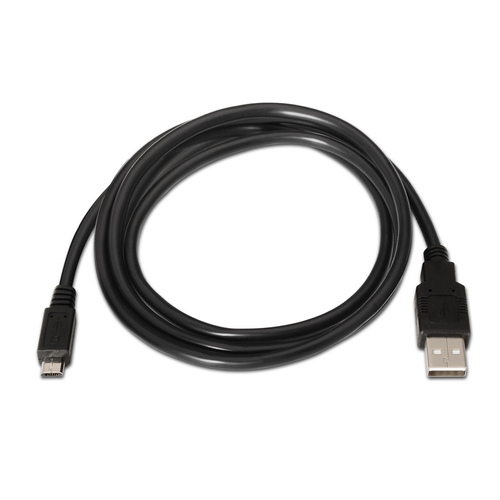 AISENS - CABLE USB 2.0, TIPO A/M-MICRO B/M, NEGRO, 1.8M