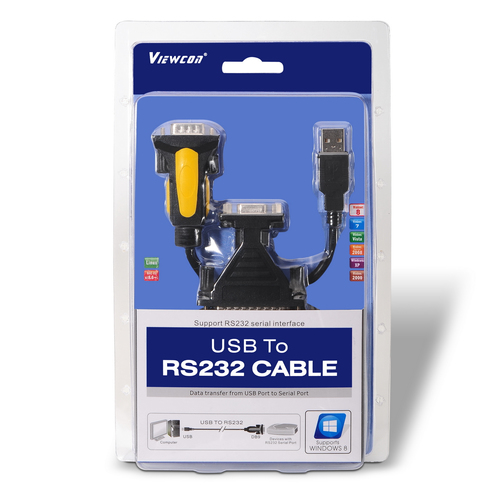 AISENS - CONVERSOR USB A SERIE, TIPO A/M-RS232 DB9/M DB25/M, NEGRO, 1.8M