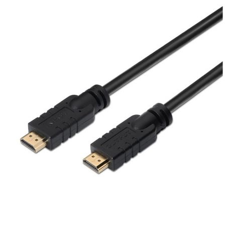 AISENS - CABLE HDMI ALTA VELOCIDAD / HEC CON REPETIDOR, A/M-A/M, NEGRO, 15M - DESC -