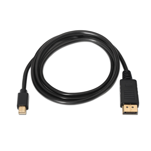 AISENS - CABLE MINI DP A DISPLAYPORT V1.2 4K@60HZ, MDP/M-DP/M, NEGRO, 2.0M