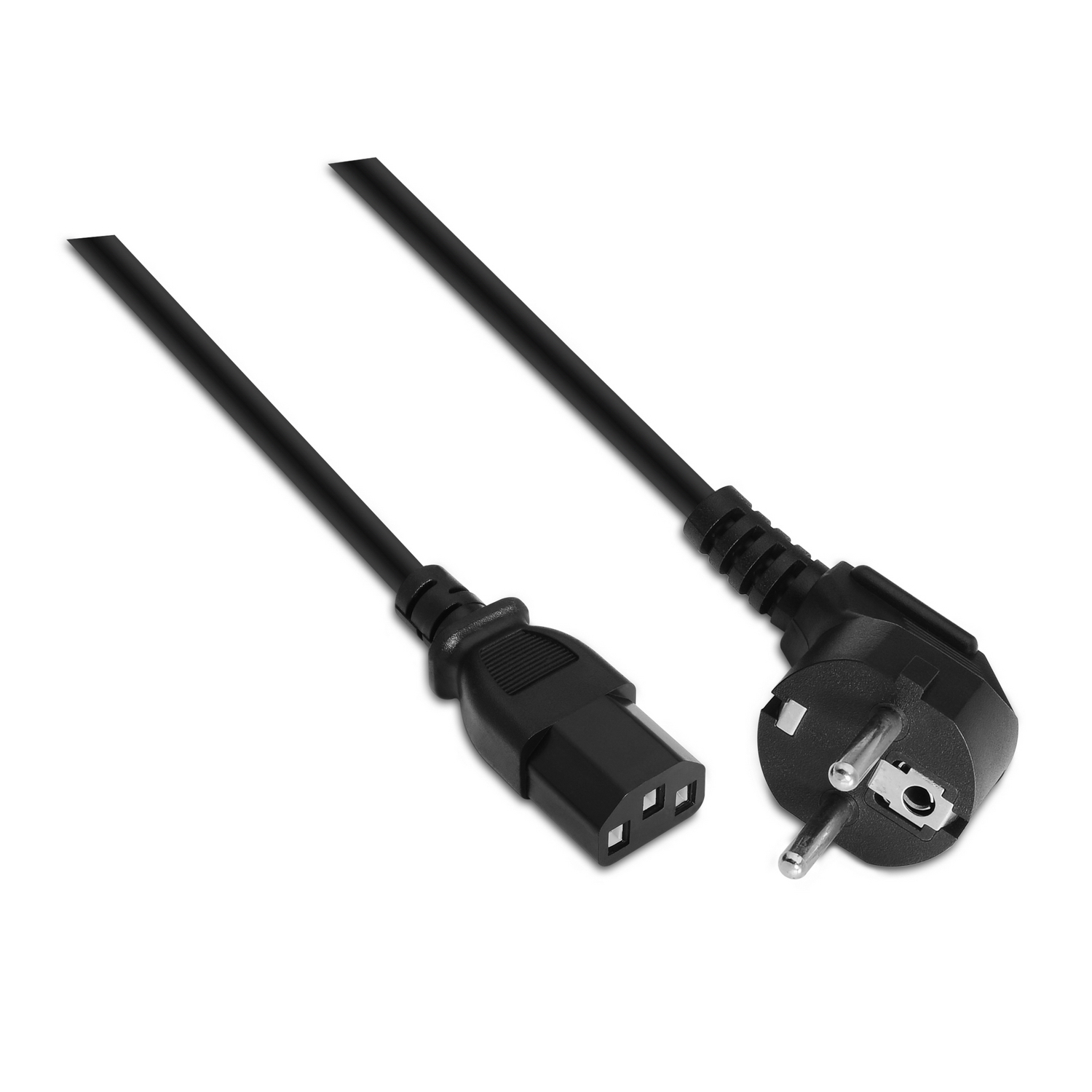 AISENS - CABLE ALIMENTACIoN CPU, CEE7/M-C13/H, NEGRO, 3.0M