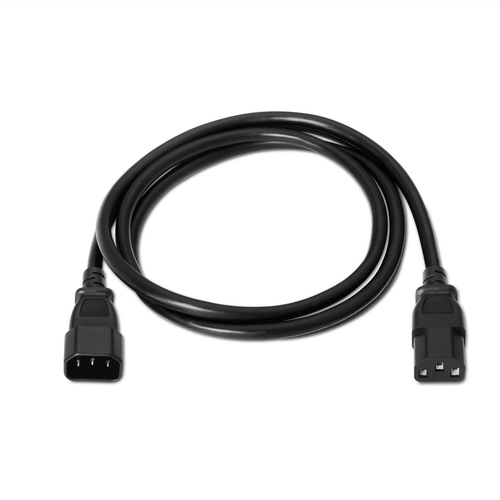AISENS - CABLE ALIMENTACIoN CPU, C13/H-C14/M, NEGRO, 1.5M