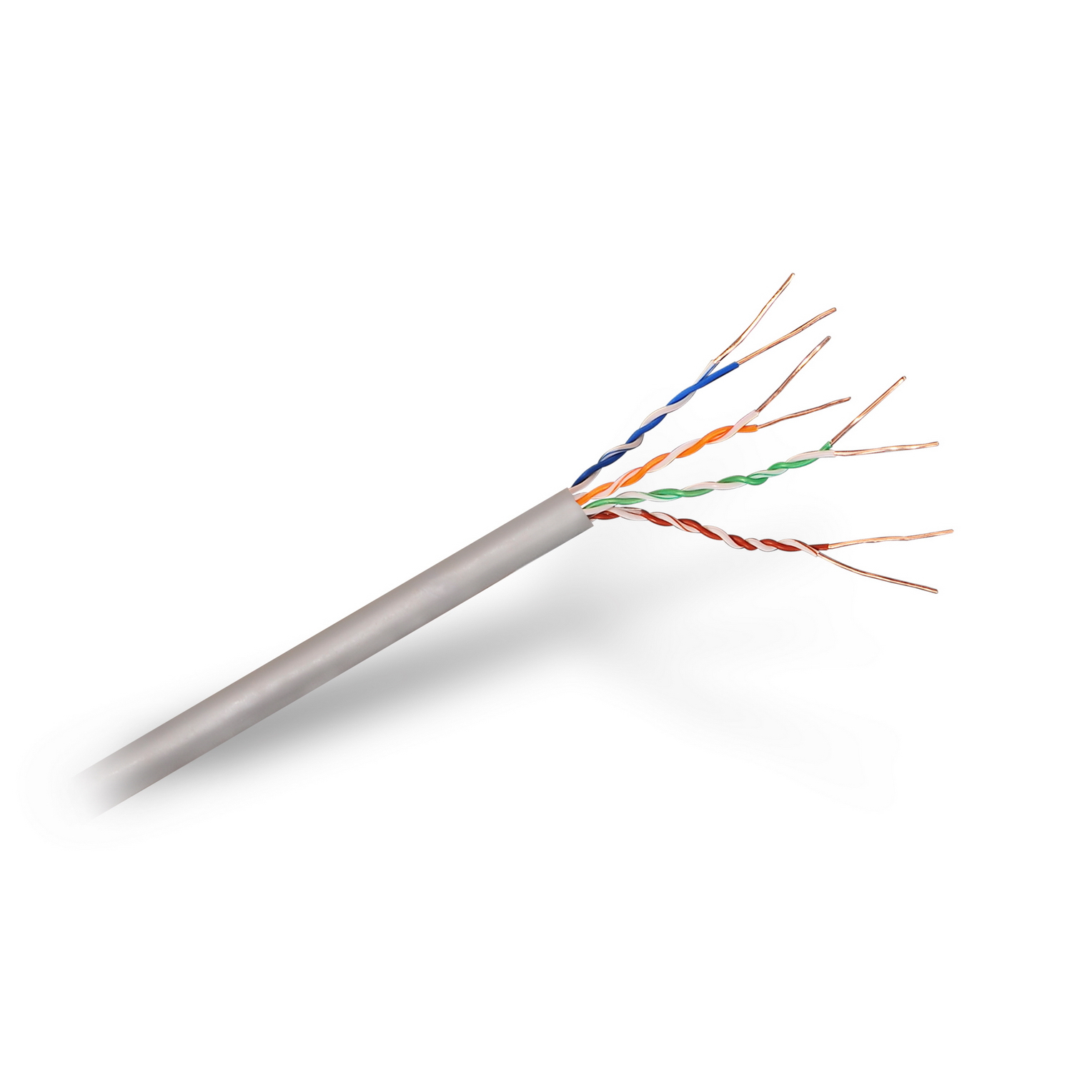 AISENS - BOBINA CABLE DE RED RJ45 CAT.5E UTP RÍGIDO AWG24, GRIS, 100M