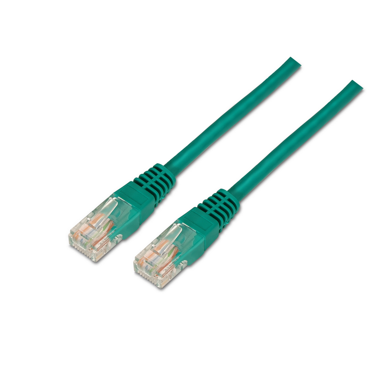 AISENS - CABLE DE RED LATIGUILLO RJ45 CAT.6 UTP AWG24, VERDE, 1.0M