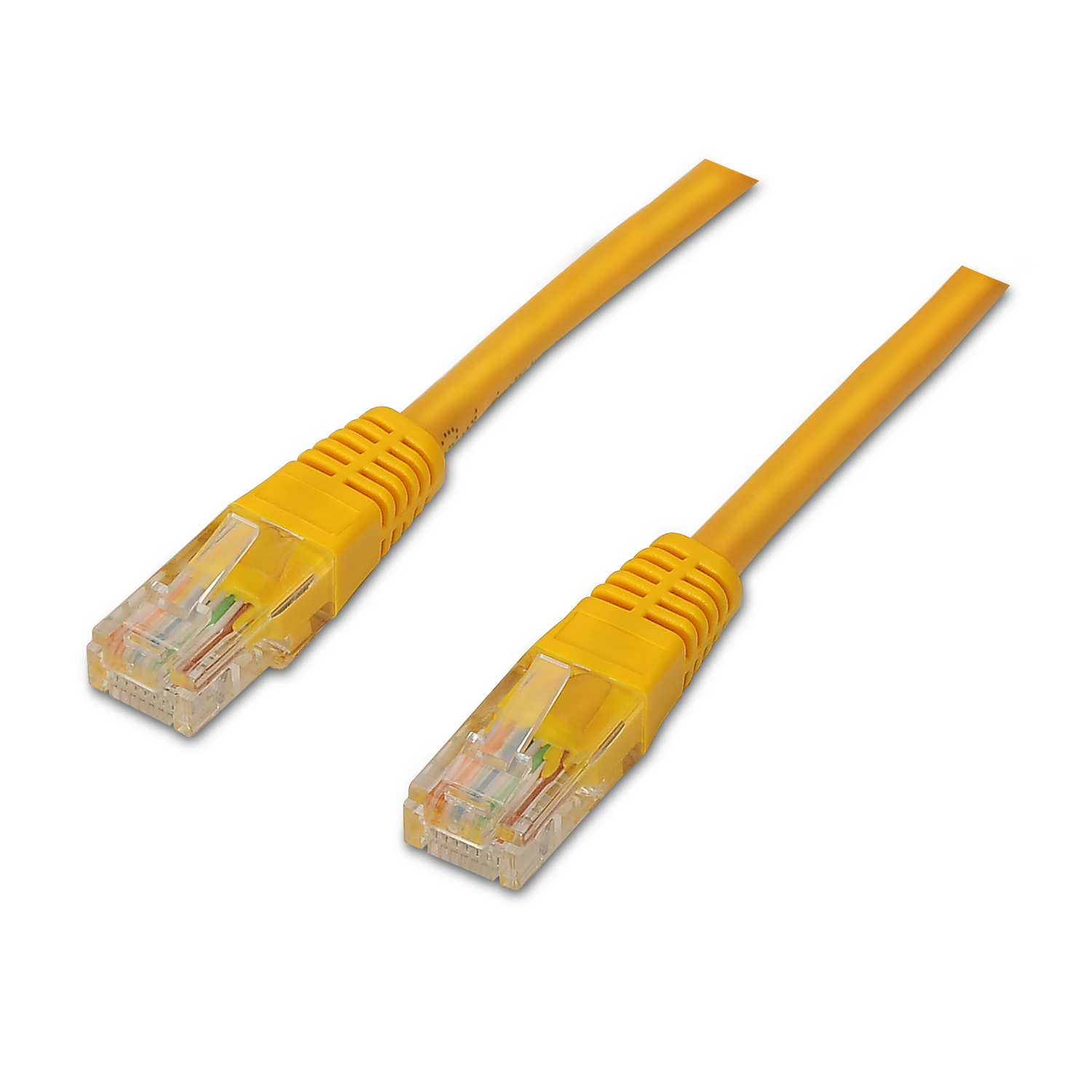 AISENS - CABLE DE RED LATIGUILLO RJ45 CAT.6 UTP AWG24, AMARILLO, 2.0M