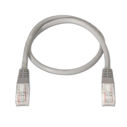 AISENS - CABLE DE RED LATIGUILLO RJ45 LSZH CAT.6 UTP AWG24, GRIS, 3.0M