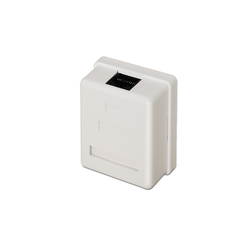 AISENS - ROSETA DE SUPERFICIE RJ45 CAT.6 UTP 1 TOMA, BLANCO