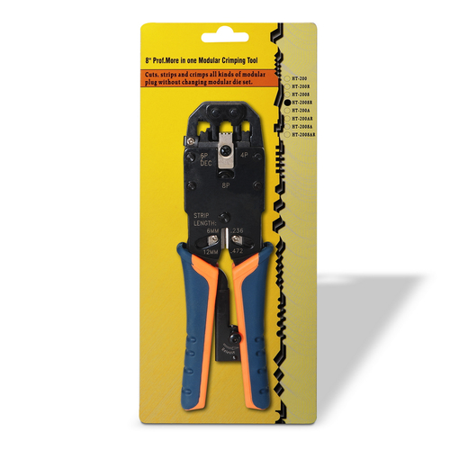 AISENS - TENAZA METaLICA DE CRIMPAR RJ10/RJ11/RJ12/RJ45 DE CARRACA