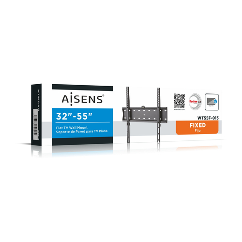 AISENS - SOPORTE ECO ULTRA DELGADO PARA MONITOR/TV 40KG DE 32-55, NEGRO