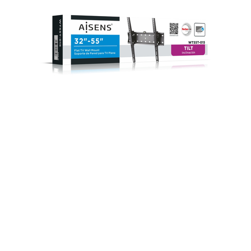 AISENS - SOPORTE ECO INCLINABLE PARA MONITOR/TV 40KG DE 32-55, NEGRO