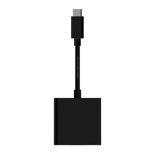 AISENS - CONVERSOR USB-C A VGA, USB-C/M-HDB15/H, NEGRO, 15CM