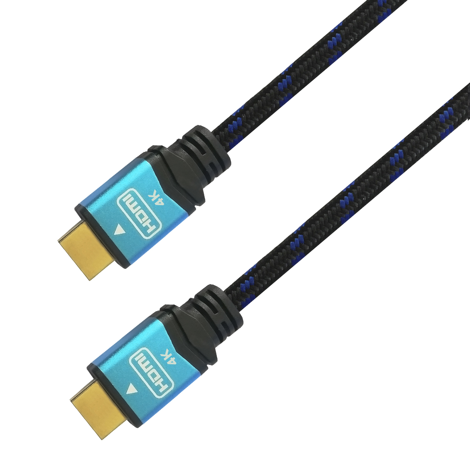 AISENS - CABLE HDMI V2.0 PREMIUM ALTA VELOCIDAD / HEC 4K@60HZ 18GBPS, A/M-A/M, NEGRO/AZUL, 1.0M