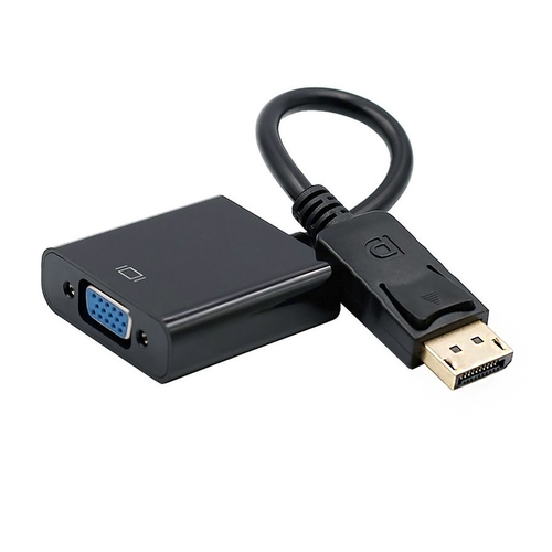 AISENS - CONVERSOR DISPLAYPORT A SVGA, DP/M-SVGA/H, NEGRO, 15CM