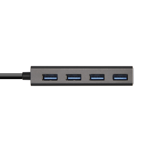 AISENS - HUB USB 3.1 USB-C, USB-C/M-4xTIPO A/H, GRIS, 15CM
