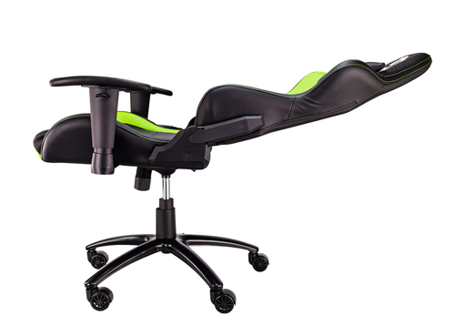 Talius silla Lizard V2 gaming black/Green 2D, butterfly, base metal, ruedas 60mm nylon, gas clase 4