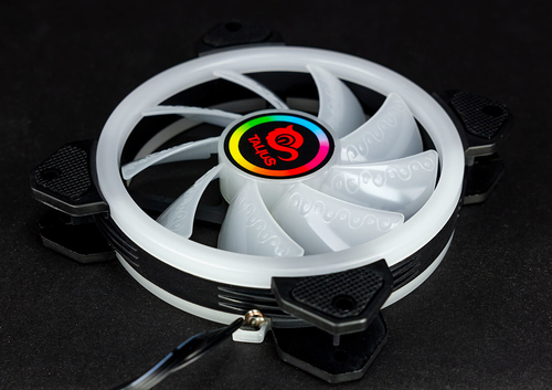 Talius ventilador caja RGB Iris/Cronos Spectrum 16Led 12cm Negro Retail