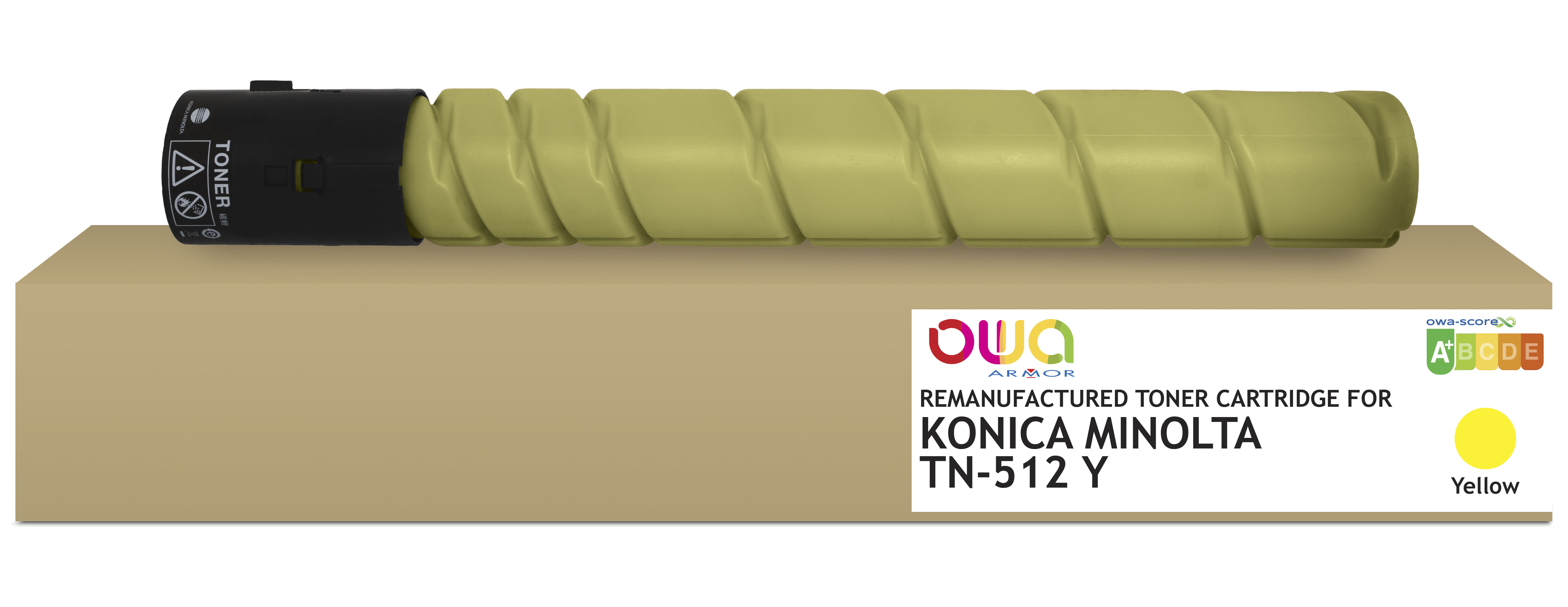 ARMOR OWA Toner TN512Y A33K252 para KONICA MINOLTA Bizhub C454 (e)/C554 ( e). DEVELOP INEO +454/+554. OLIVETTI d-Color M 26 000p
