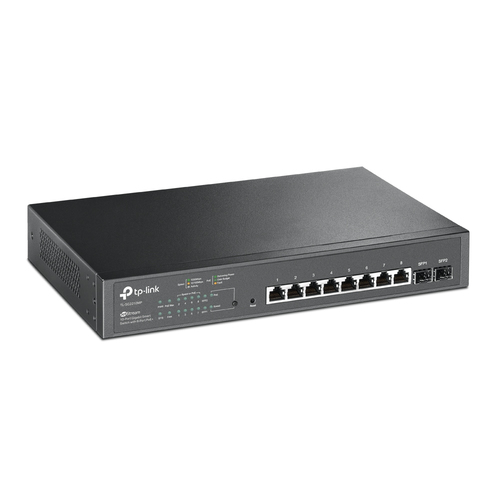 TP-LINK JetStream™ 10-Port Gigabit Smart Switch with 8-Port PoE+